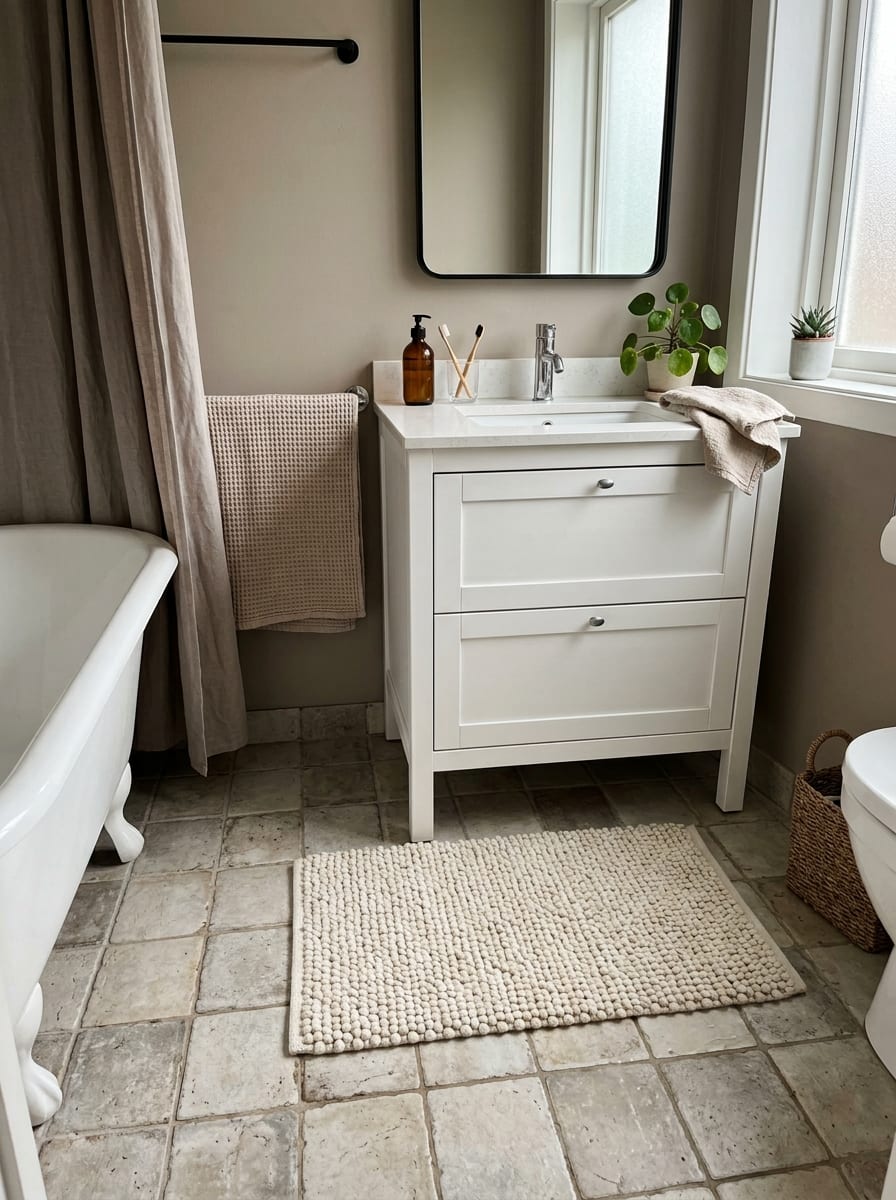 Textured Bath Mat Moment