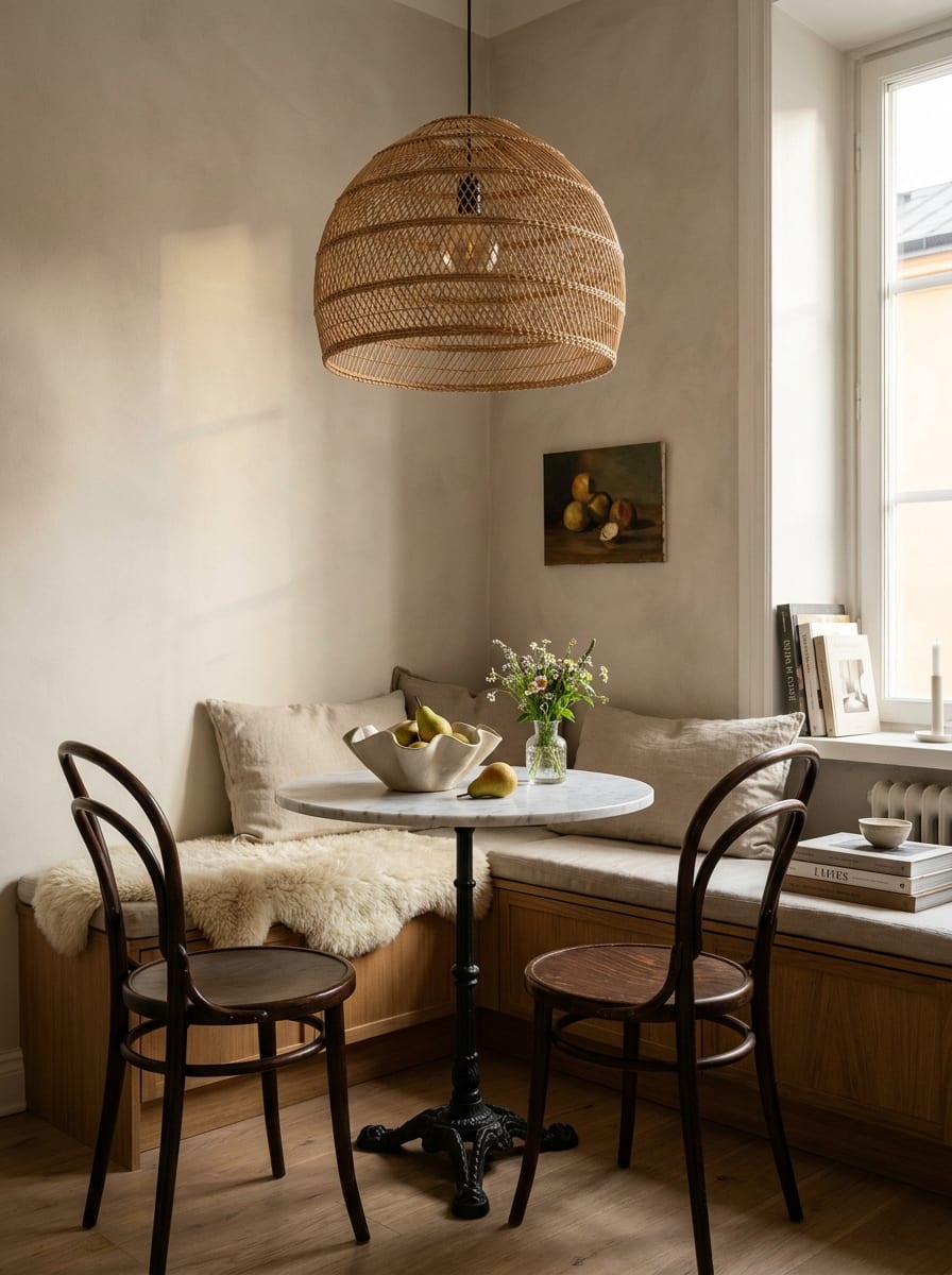 A Small Dining Corner With Bistro Energy