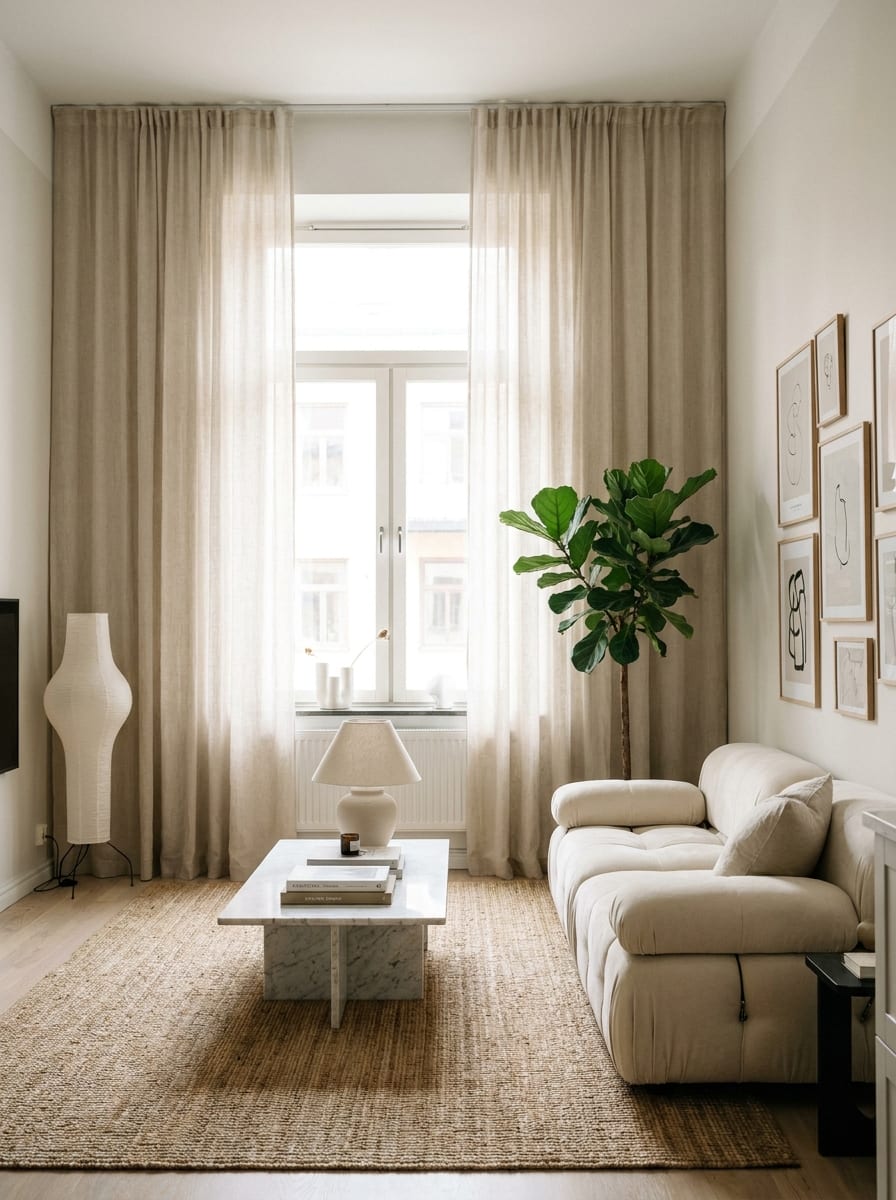 Floor-to-Ceiling Curtain Trick