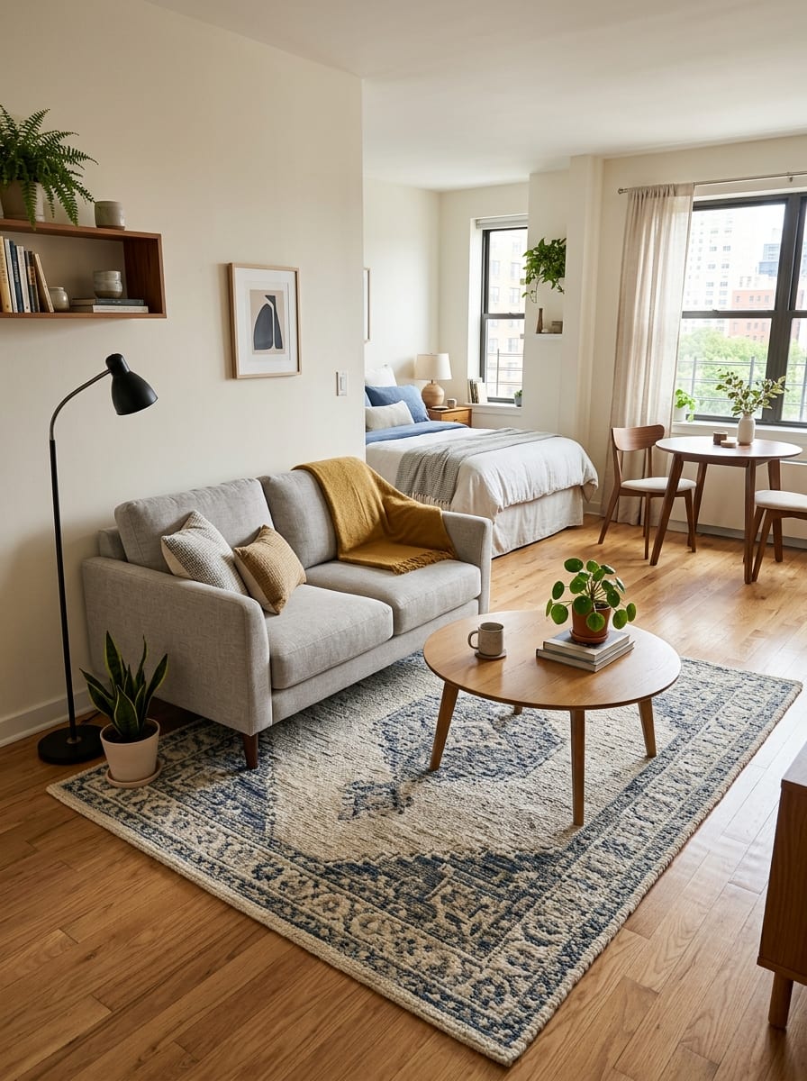 Rug-Defined Living Area