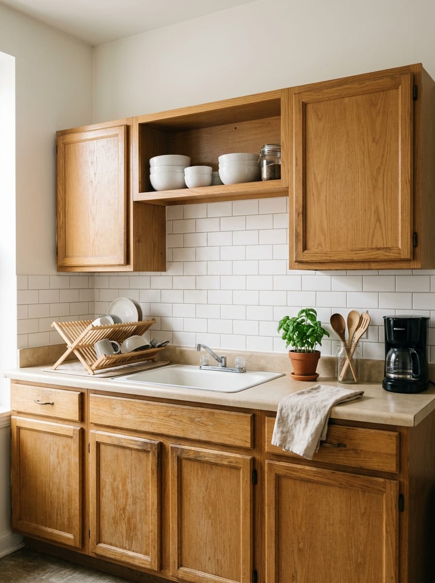 Peel-and-Stick Kitchen Backsplash