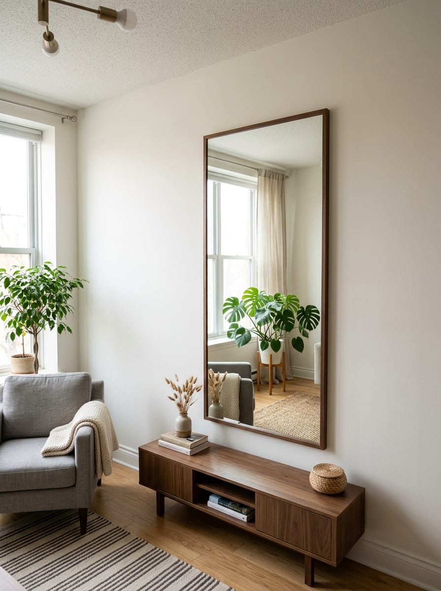 Statement Mirror Instead of More Decor