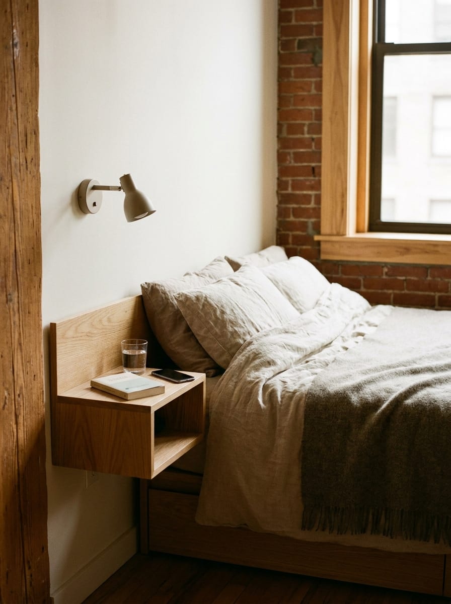Bedside Shelf Instead of a Nightstand